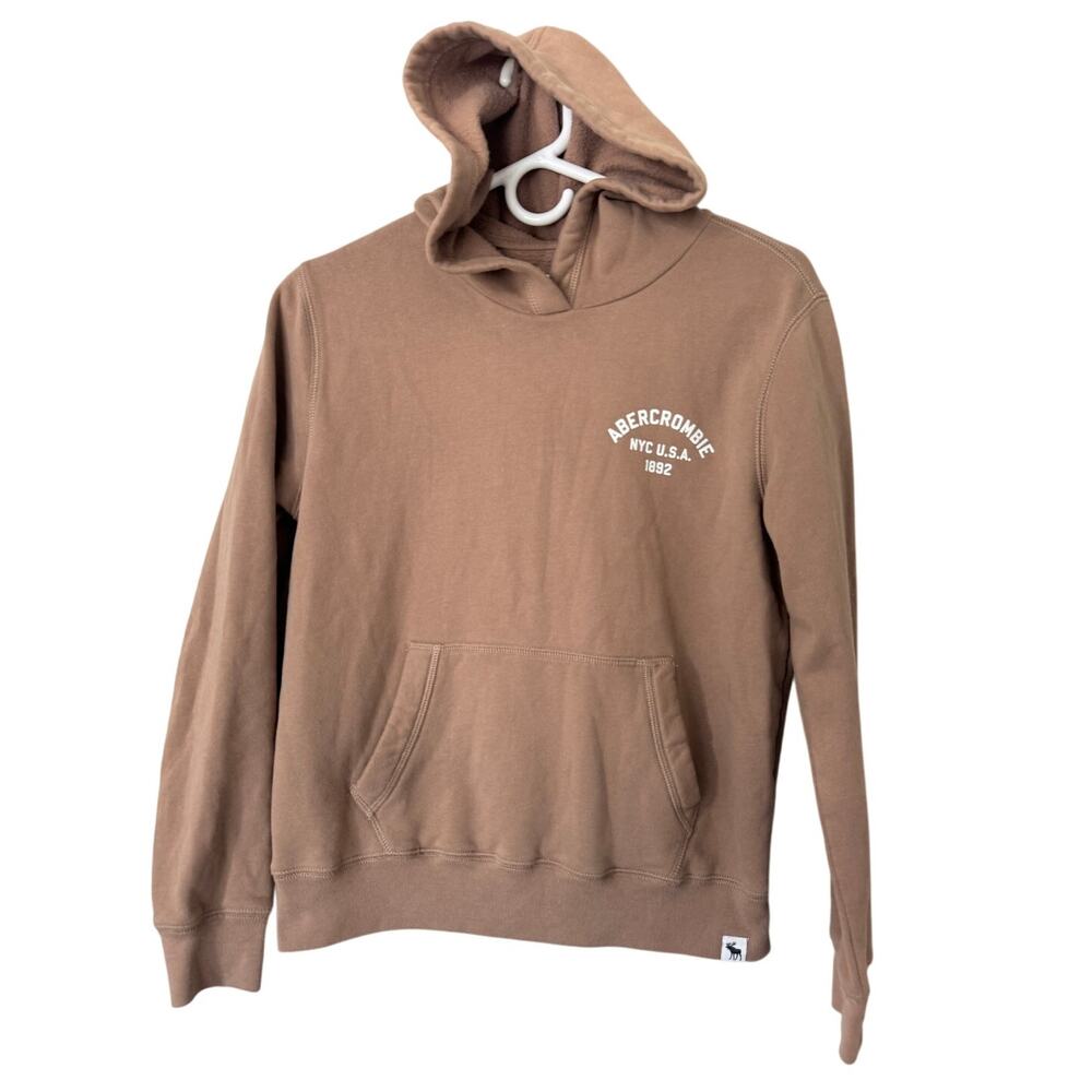 Abercrombie Kids Light Brown Girls Hoodie Sweatshirt Size 13/14